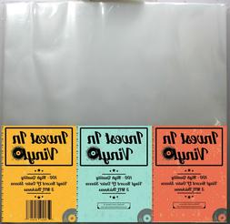 100 Clear Plastic LP Outer Sleeves 3 Mil. HIGH QUALITY Vinyl