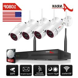 ANRAN 1080P Wireless Security Camera System Outdoor with 1TB