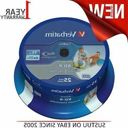 Verbatim 25 Blu-Ray Discs - Printable Bluray Blank Recordabl