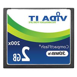 2GB 30MB/s Compact Flash CF Memory Card Record 4K UHD Video 