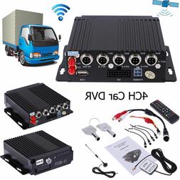 4CH Channel AHD Car Auto Driving DVR SD 3G Wireless GPS Real