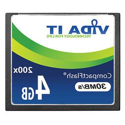 4GB 30MB/s Compact Flash CF Memory Card Record 4K UHD Video 