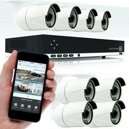 With 8x 4mp Ip Bullet Camera W/ Audio