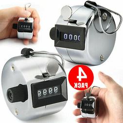 2/4x Golf Hand Held Tally 4-Digit Number Clicker Sport Count