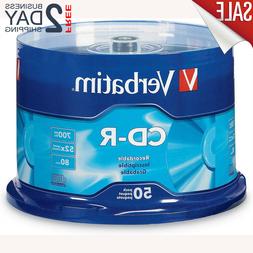 50 Pack Music CD-R Discs Media for Audio MP3 Data Recordable