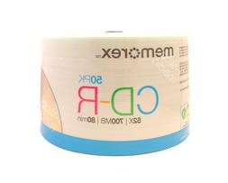 50-pk Memorex CD-R; 52x 700MB 80 min Recordable Discs; Great