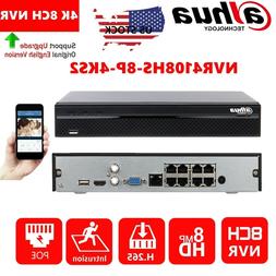 Dahua 8CH 4K NVR4108HS-8P-4KS2 POE 8MP H.265 2TB/4TB NVR Net