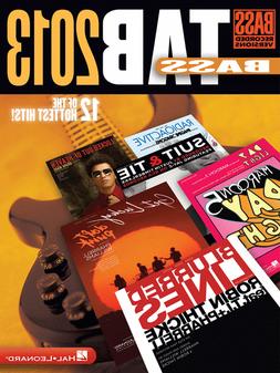 "BASS TAB 2013"-BASS RECORDED VERSIONS MUSIC BOOK-BRAND NEW 