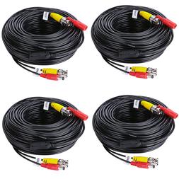 SANNCE 4x60ft BNC CCTV Video Power All in one Cable for Secu