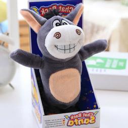 Cute Burro Stuffed Toy Singing Speak Walking Sound Record Fo