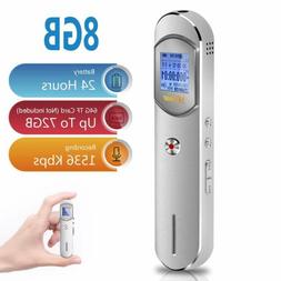 Hfuear 8gb 1536kbps Voice Activated Recorder For Meetings