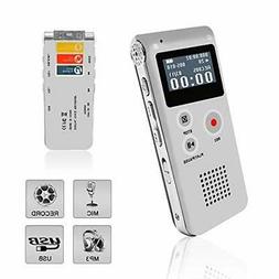 Mp3 Dictaphone Playback Rechargeable Tape Audio Recorder