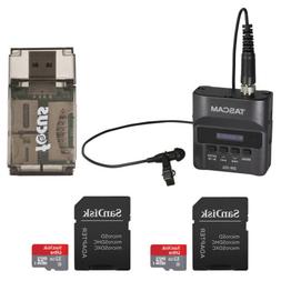 And Lavalier Mic With 2 32gb Micro Sd Cards & Card Reader