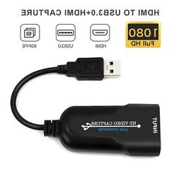 HDMI to USB 3.0 Video Capture Card 4K 1080P 60fps Record For