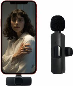 Lavalier Microphone Wireless Audio Video Recording Mini Mic 