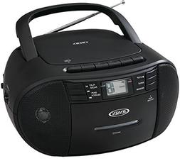 Portable Stereo CD Player with Radio and Cassette Player - B