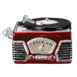 "Record Player" X Old World Christmas Glass Ornament w/ OWC 