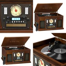 Record Player With Speakers Expresso 6 in 1 Bluetooth Radio 