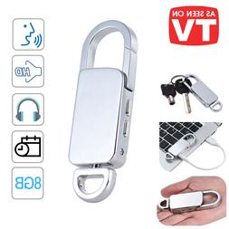 Voice Activated Listening Device 99 Hours Keychain Life