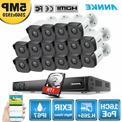 12x 5mp Ip Camera Security System