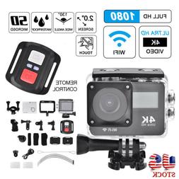 Waterproof Sports Camera Video Record Camcorder 1080P+4K WiF