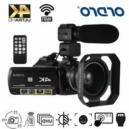 ORDRO WiFi 4K ULTRA HD 24MP 30X ZOOM Digital Video Camera Ca