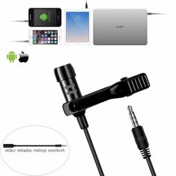 Wired Lavalier/Lapel Microphone Mic w/ Easy Clip On System P