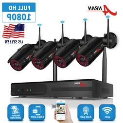 960P HD 4Pcs Wireless Outdoor Security Camera System 8CH 108